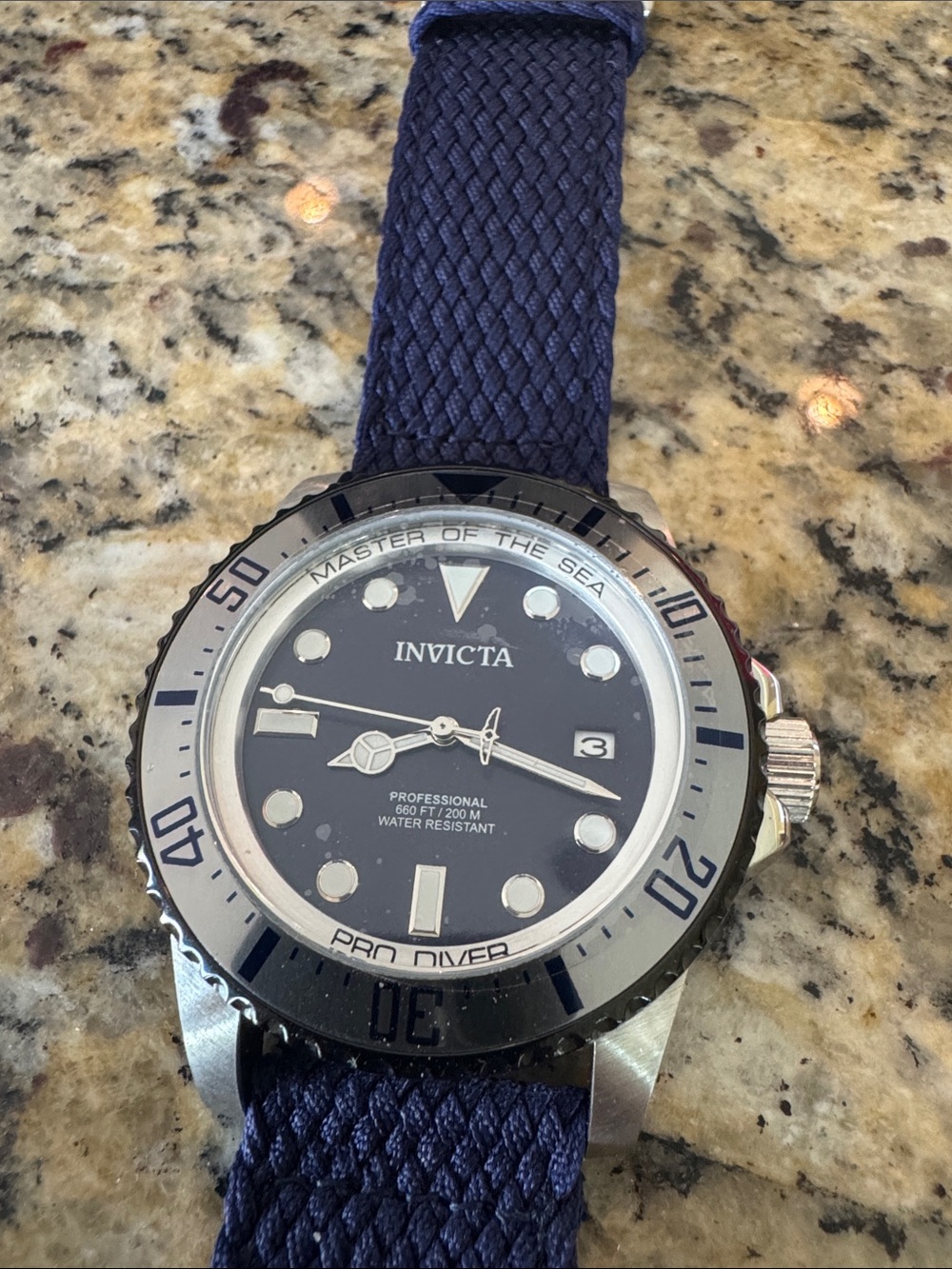 Invicta Pro Siver Navy Blue Men's Automatic Dive Watch model 35487
